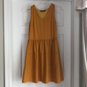 Doe and Rae boutique mustard yellow dress